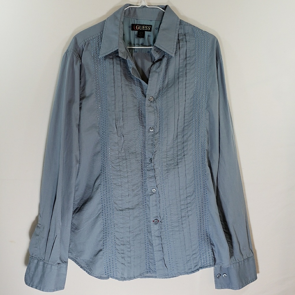 Guess Button Up Mens Dress Shirt